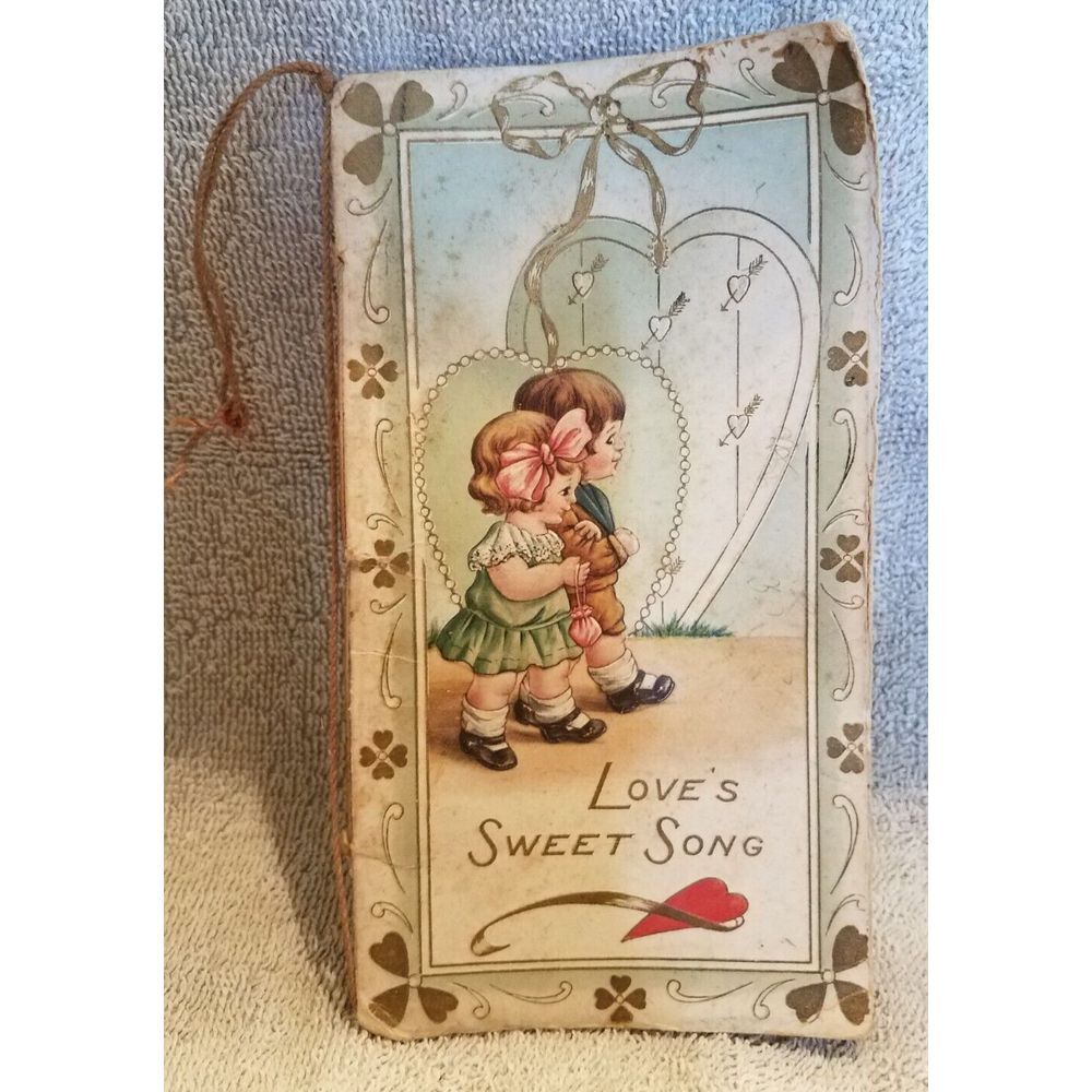 Vintage Valentine's Day Greeting Pamphlet/Booklet  Love's Sweet‎ Song Poetry.